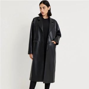 Leather 90s Trench Coat